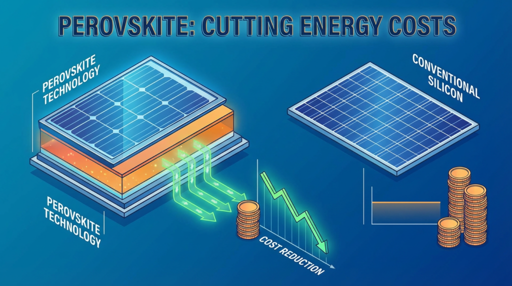 how perovskite cuts costs