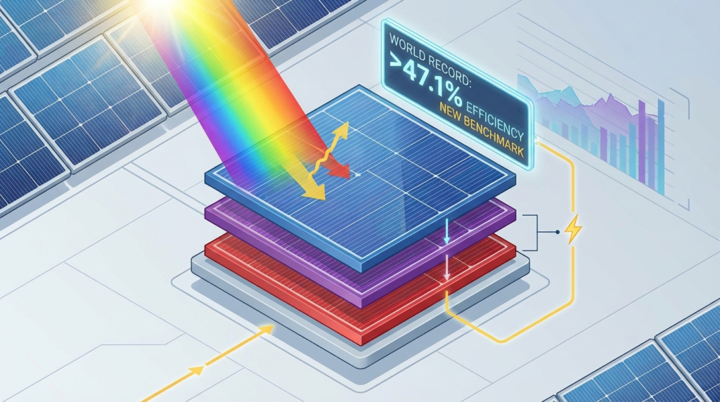 triple-junction solar cell record