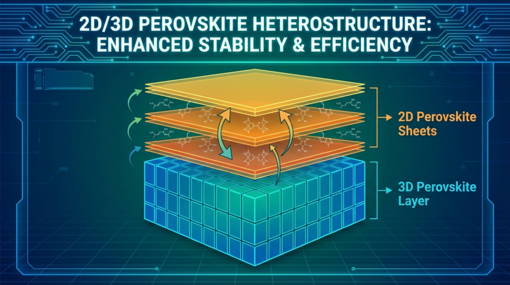2D/3D perovskite heterostructure