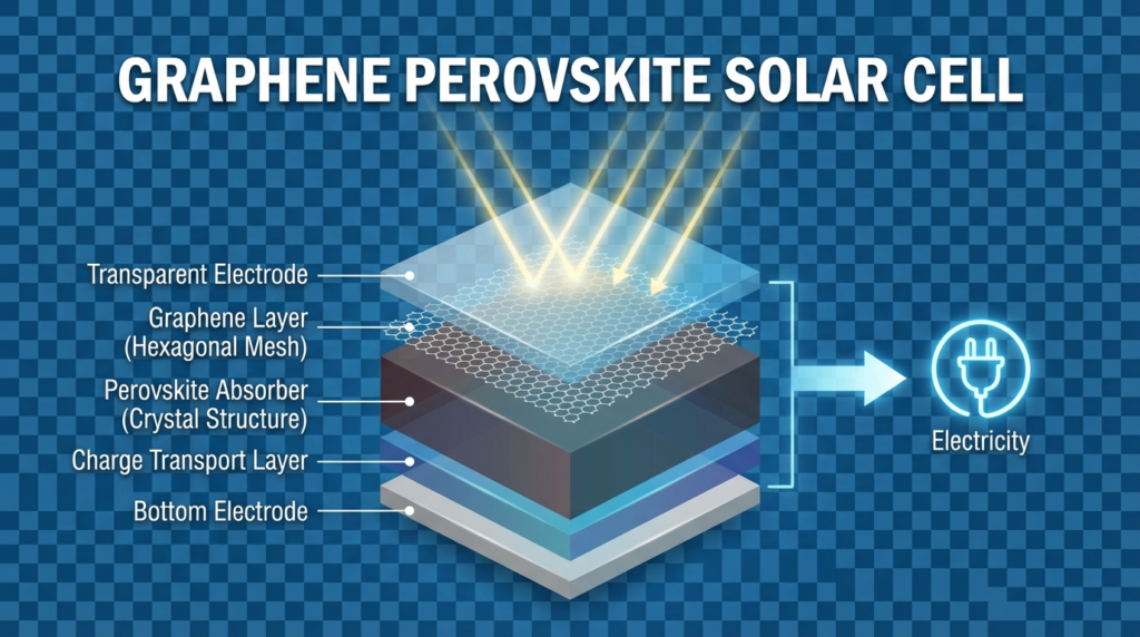 graphene perovskite solar cells