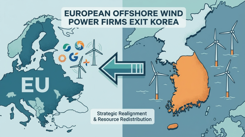 European offshore wind power firms exit Korea