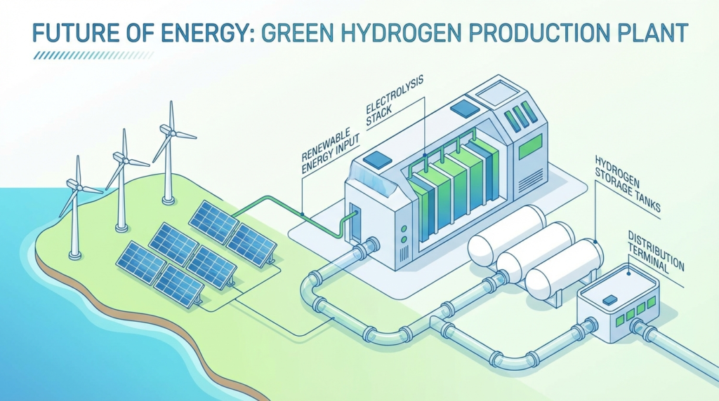 green hydrogen production plant