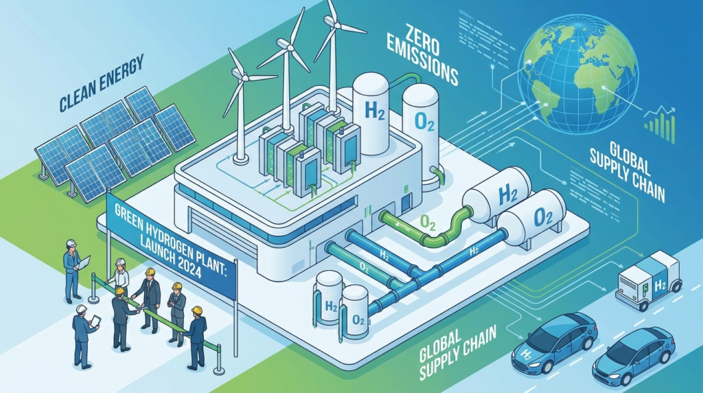 green hydrogen plant launch