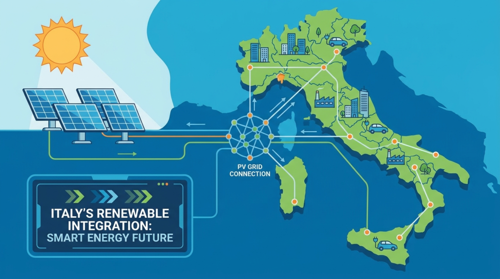 Italy PV grid connection