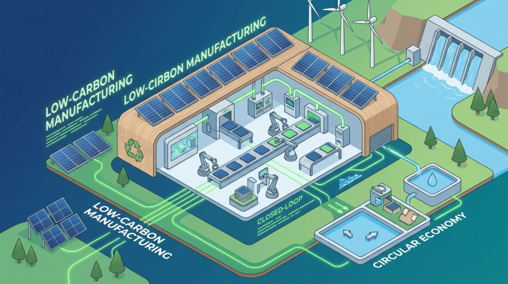 low-carbon solar manufacturing