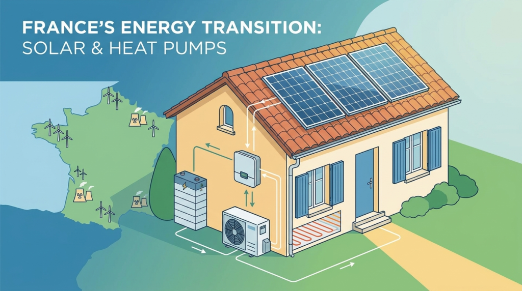 Heat pumps and solar in France