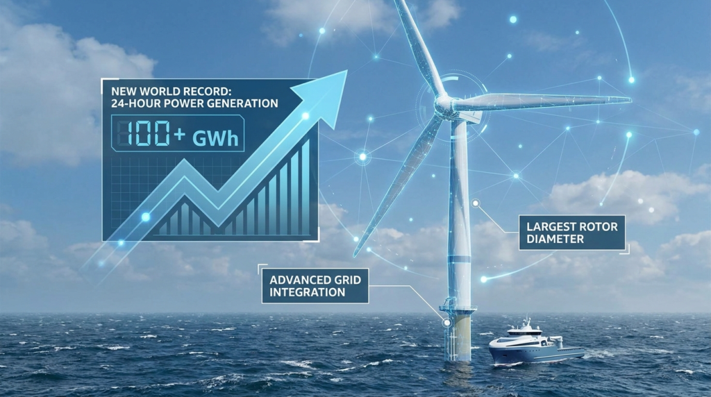 offshore wind turbine record