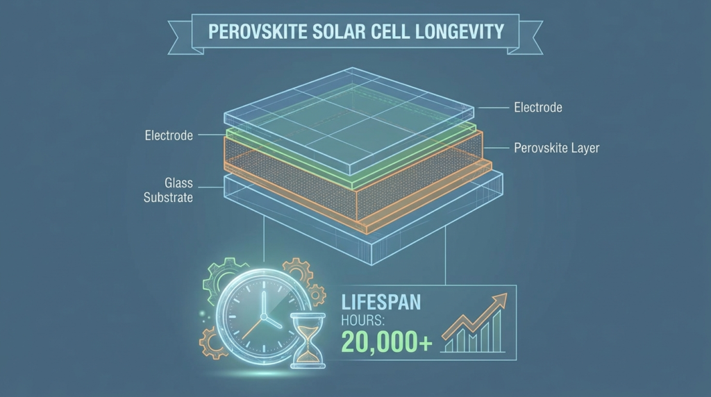 perovskite solar cell lifespan hours