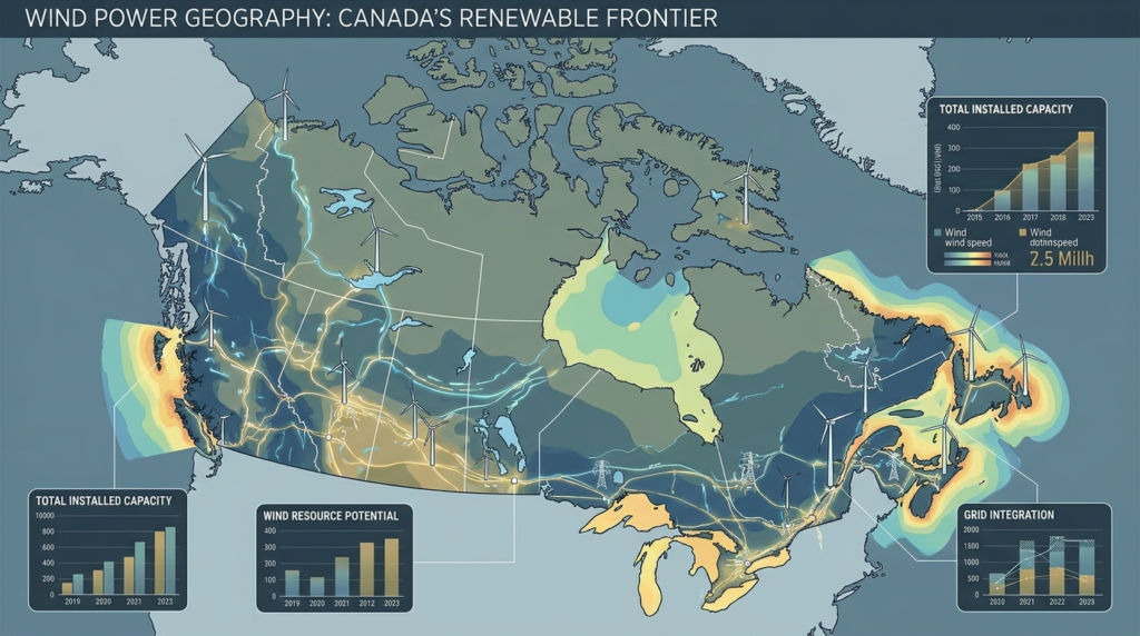 wind power geography Canada