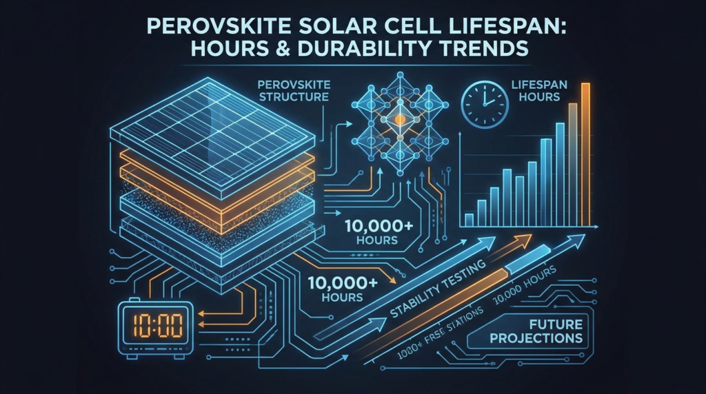 perovskite solar cell lifespan hours