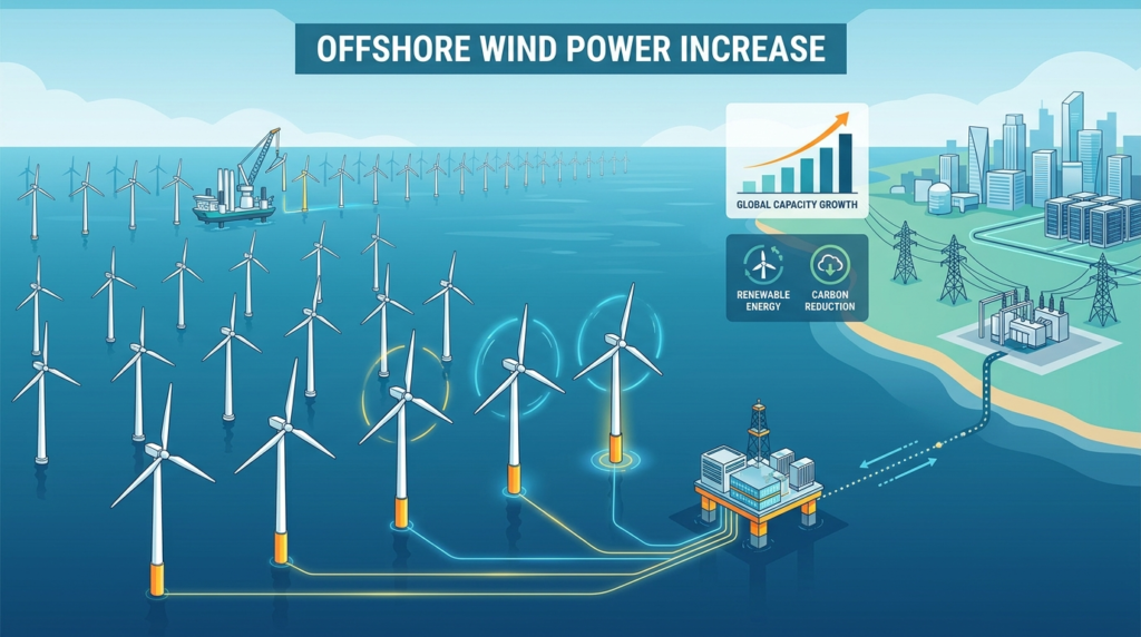 offshore wind power increase