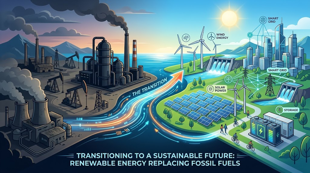 renewable energy replace fossil fuels