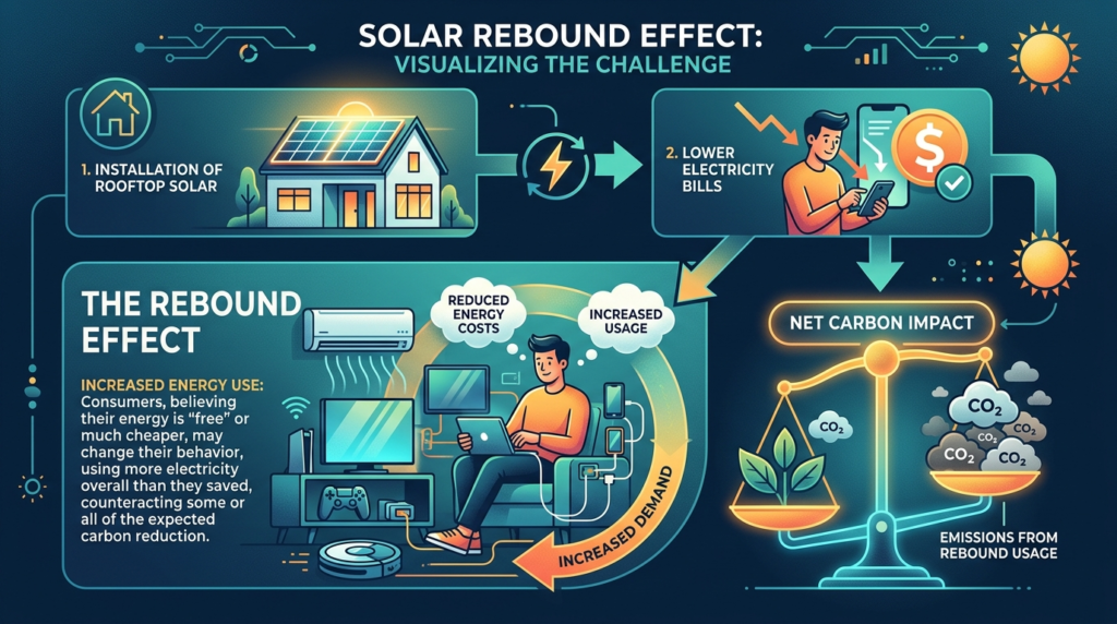 Solar rebound effect