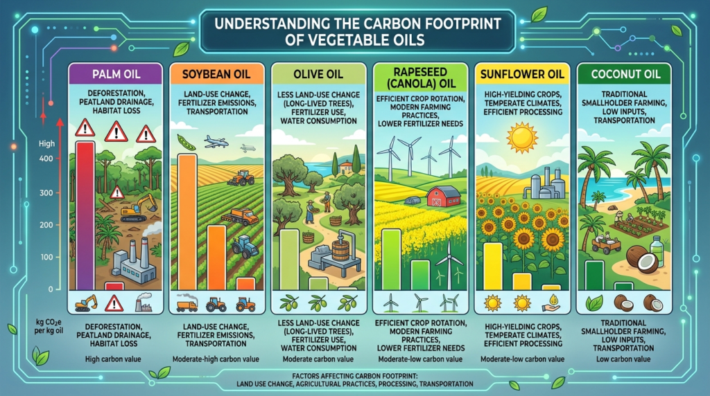 vegetable oils carbon footprint