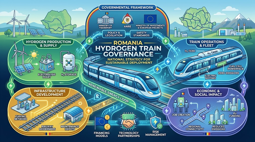 Romania hydrogen train governance