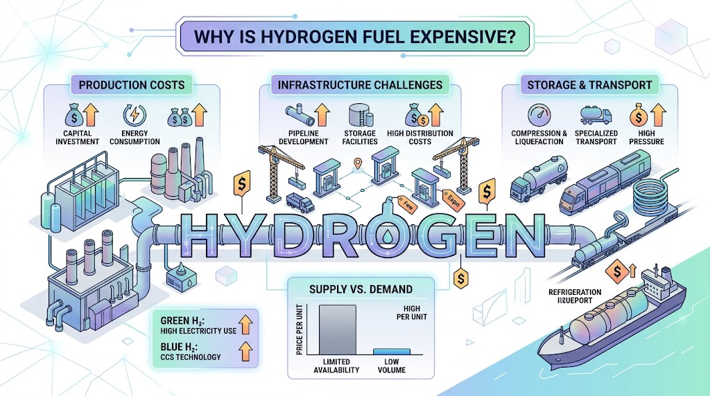 why is hydrogen fuel expensive
