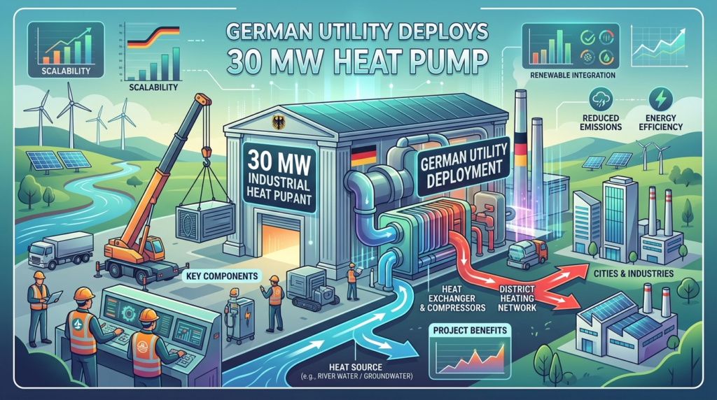 German utility deploying 30 MW heat pump