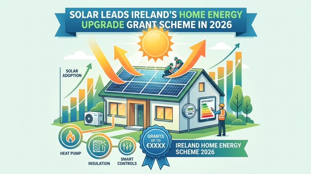 Solar leads Ireland’s home energy upgrade grant scheme in 2026