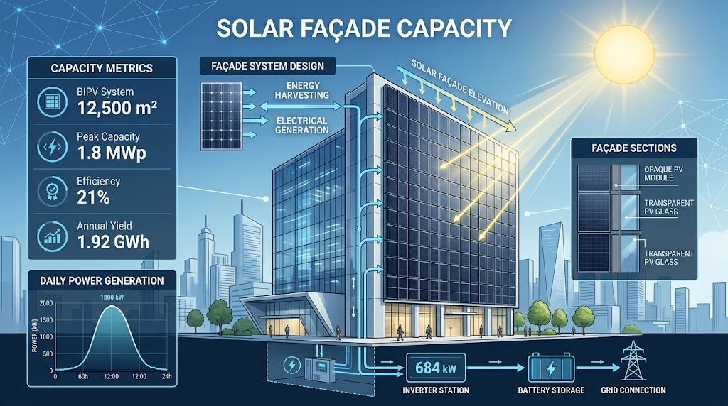 solar façade capacity
