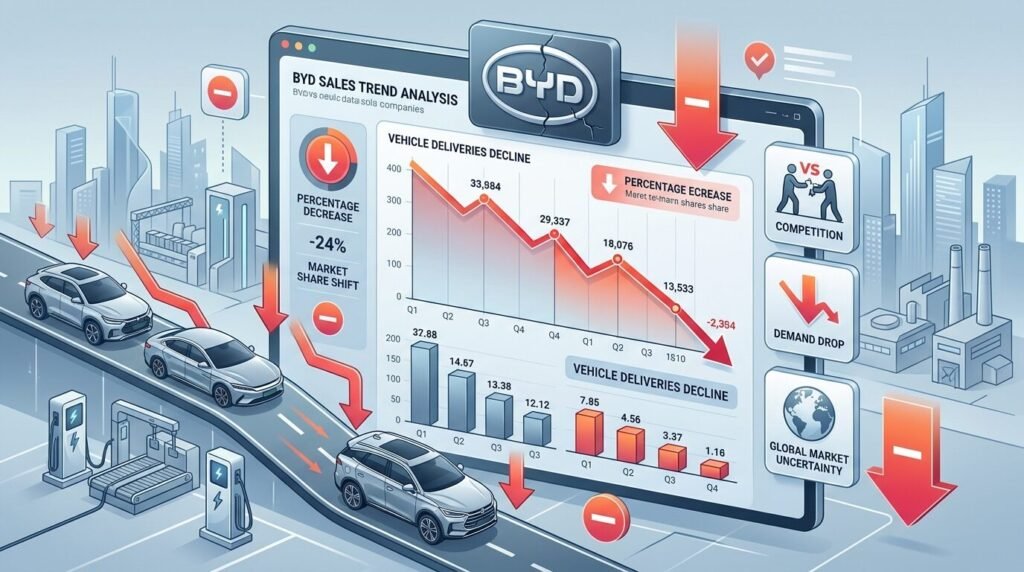 BYD Sales Slump: What's Next for Renewable Energy Leader in 2026? — illustration for BYD sales decline