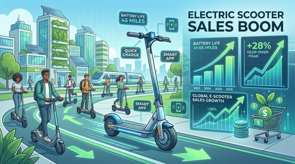 Electric Scooter Sales in 2026: Beyond China's Borders — illustration for electric scooter sales