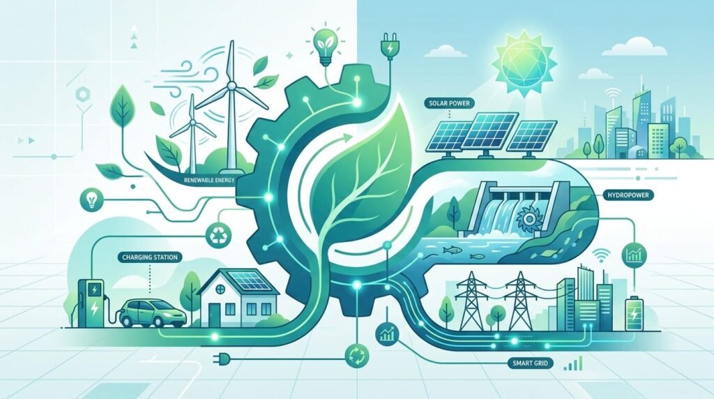 The Car Industry vs. Europe's 2026 Renewable Energy Goals — illustration for renewable energy