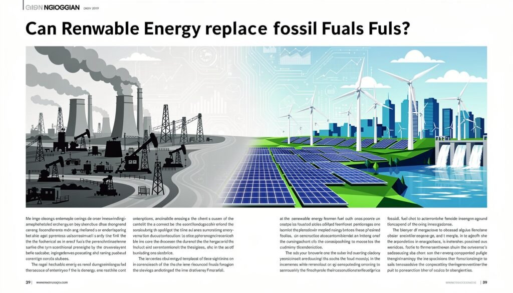Can Renewable Energy Completely Replace Fossil Fuels in 2026? — illustration for can renewable energy replace fossil