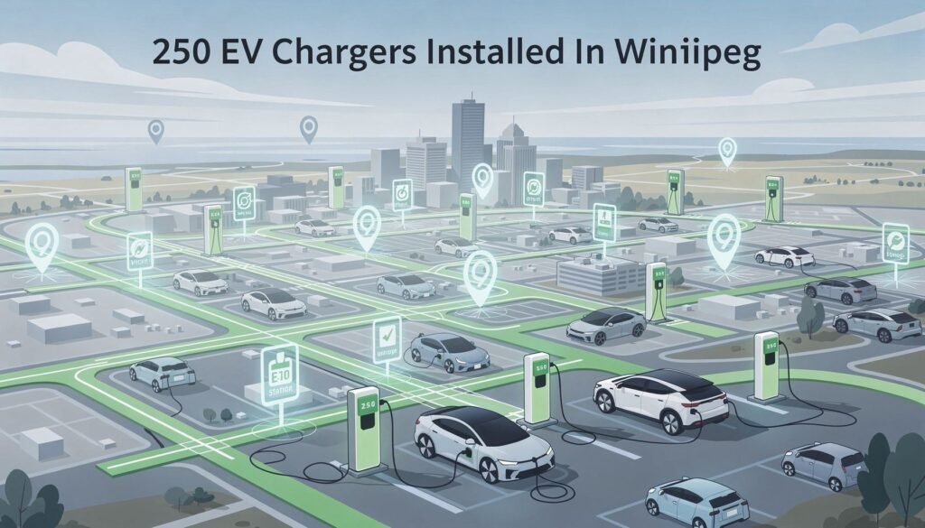 Winnipeg's 250 EV Chargers: Complete 2026 Guide — illustration for 250 EV Chargers Installed In Winnipeg