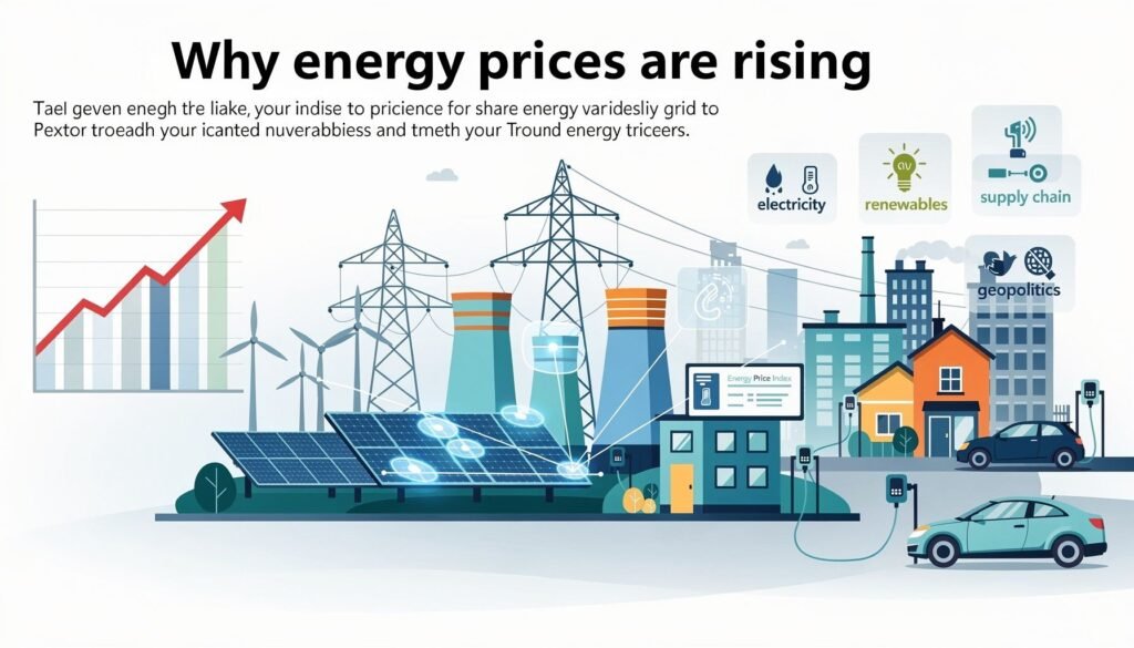 Why Are Energy Prices Rising in 2026? The Complete Guide — illustration for why are energy prices rising