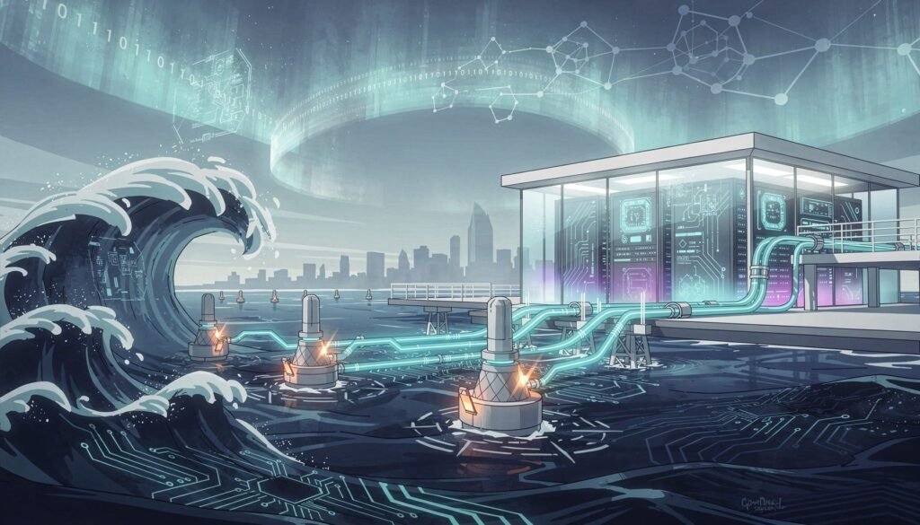 Panthalassa 2026: Wave-Powered AI Compute Revolution — illustration for wave-powered AI compute
