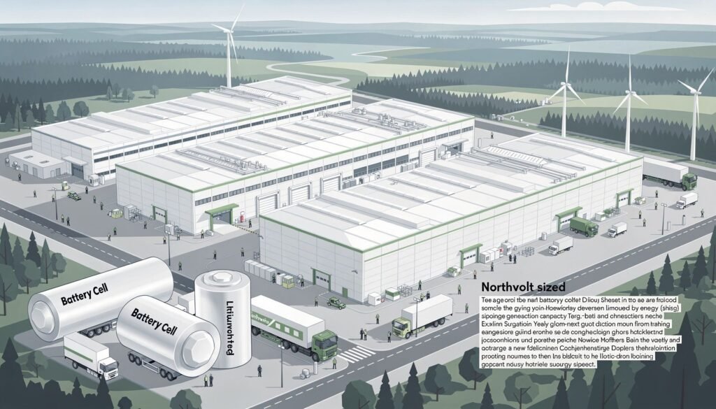 EV Alert: EU's Battery Cuts Could Cost 34 Northvolts in 2026 — illustration for Northvolt-Sized Battery Factories