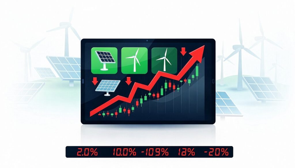 Renewable Energy Stocks Drop in 2026: Causes & Rebound? — illustration for renewable energy stocks drop